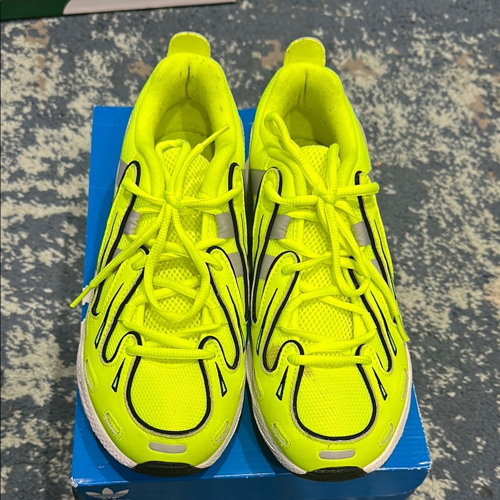 Adidas Bright Yellow Athletic Shoes